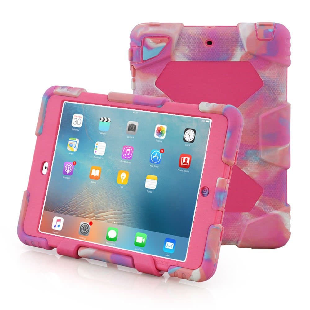 iPad Mini 4 Case, Aceguarder New Design iPad Mini 4 Case Rainproof Dirtproof Shockproof Cover Case With Stand Super Protection for iPad Mini 4 (Ice-rose)