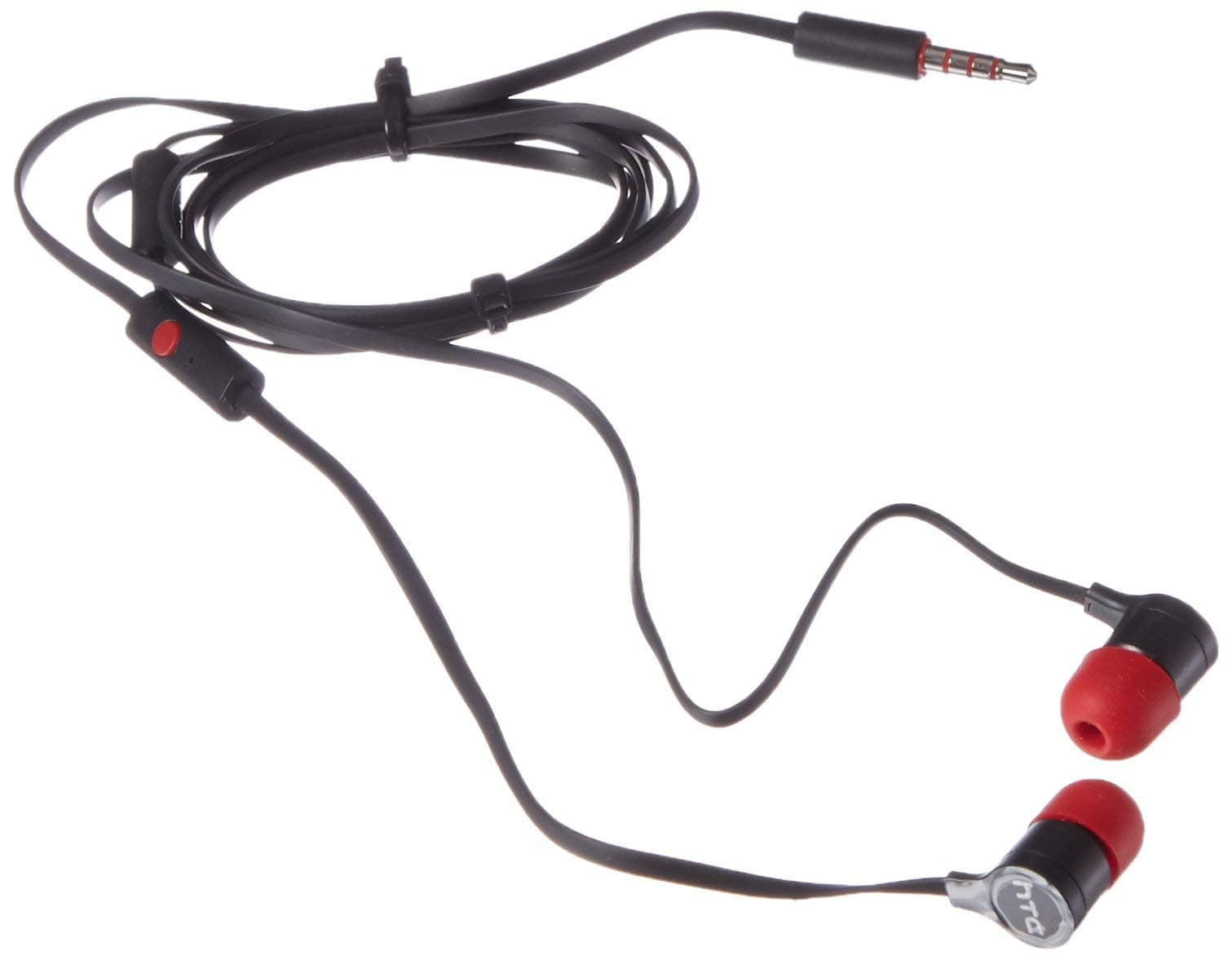 HTC 3.5mm Max 300 Headphone for HTC One M8 M7 Butterfly - Non-Retail Packaging - Red (Renewed)