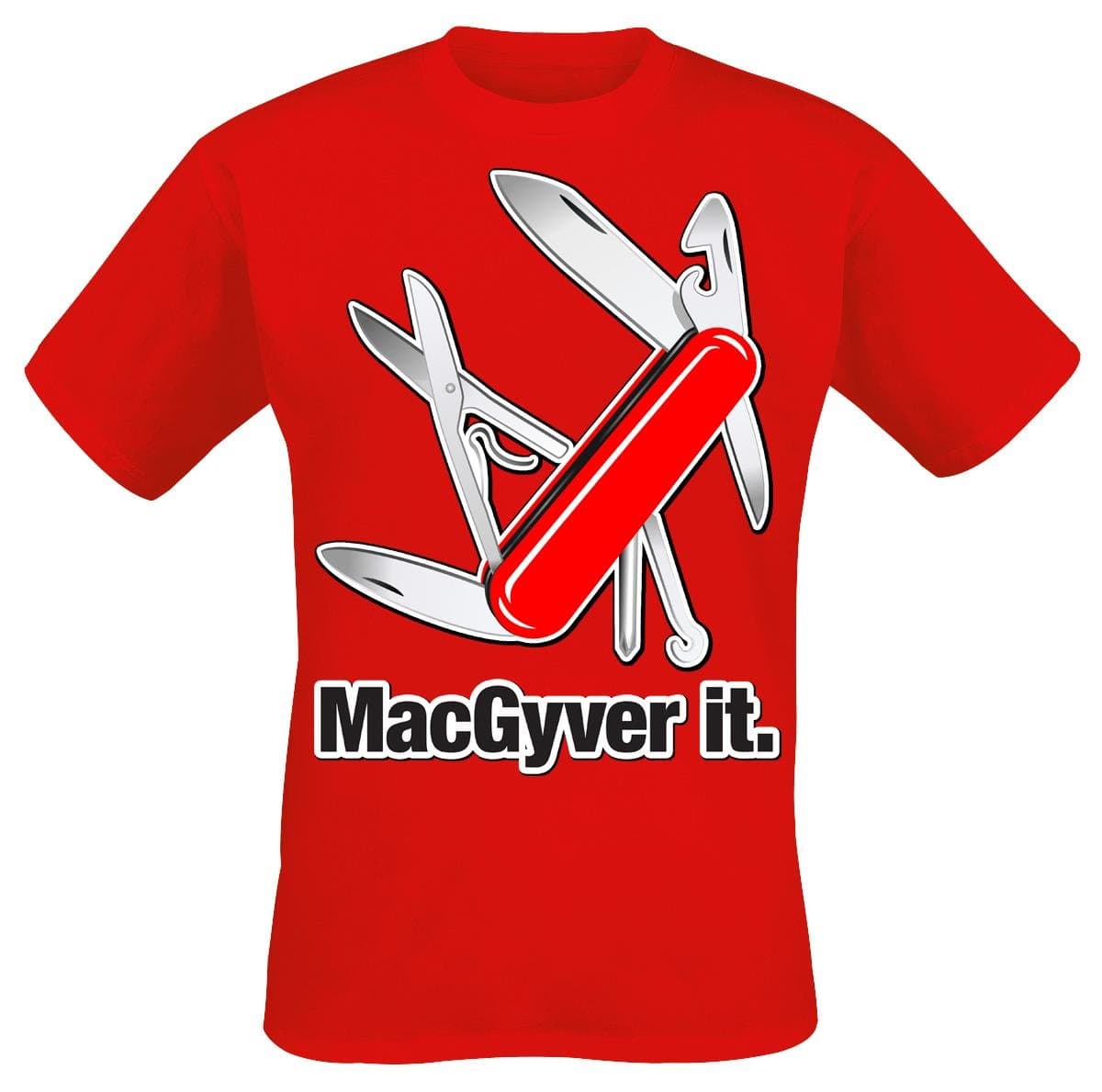 MacGyver It Men T-Shirt Black, Regular