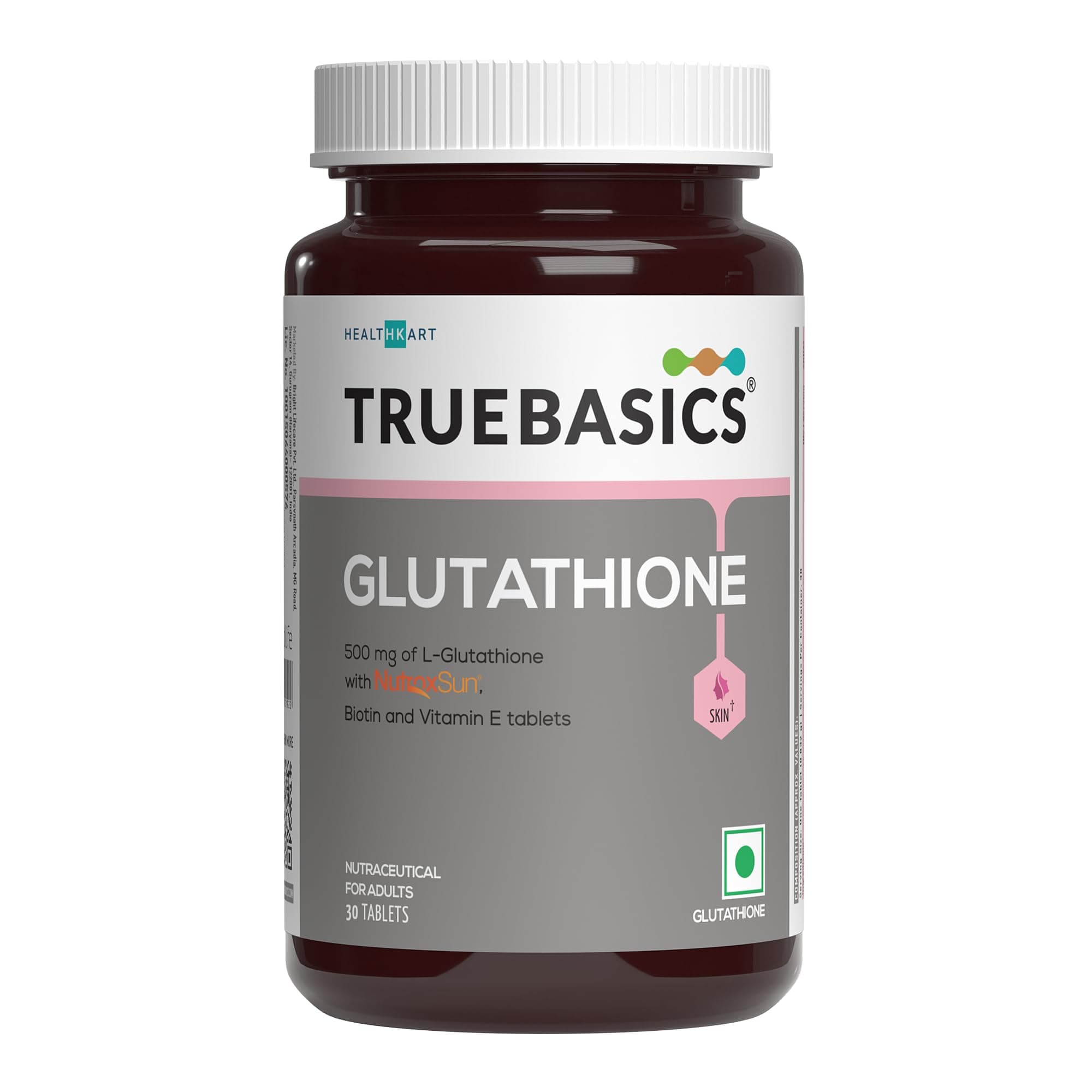 Glutathione (30 Tablets) | With Nutroxsun, Biotin & Vitamin E | For Healthy & Youthful Skin