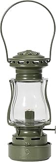 Vintage Oil Lantern, Waterproof Fuel Lantern with Carry Handle, for Outdoor Camping Hiking Patio Picnic, Green