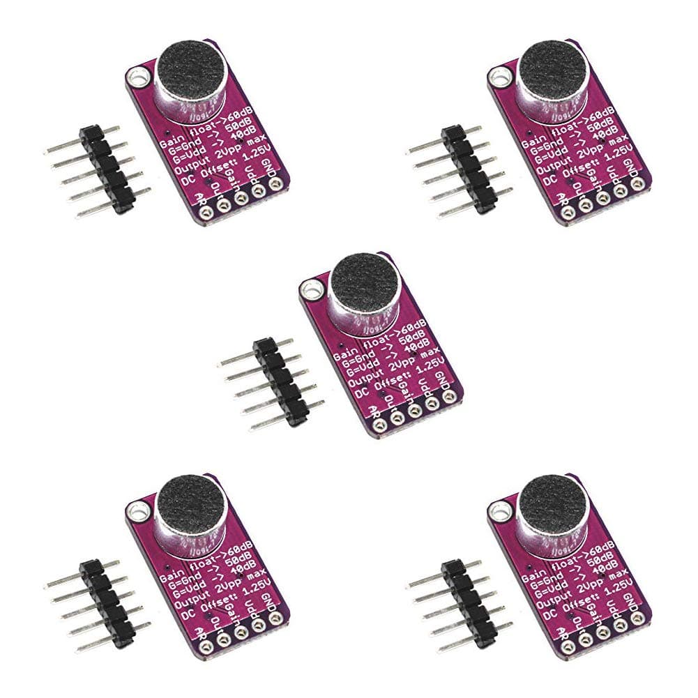 5pcs MAX9814 Electret Microphone Amplifier with Auto Gain Control for Arduino