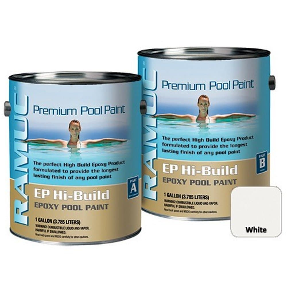 RAMUC Type EP Hi Build Epoxy Pool Paint, 2 Gallon, White