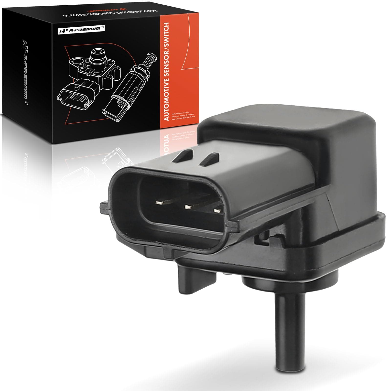 A-Premium Manifold Pressure MAP Sensor [W/ 3Pins] Compatible with Mazda Vehicles - 3, 6, 626, Miata, Millenia, Protege, Protege5, RX-8, RX8-1.3L 1.6L 1.8L 2.0L 2.3L 2.5L 3.0L - for # KL4718211A