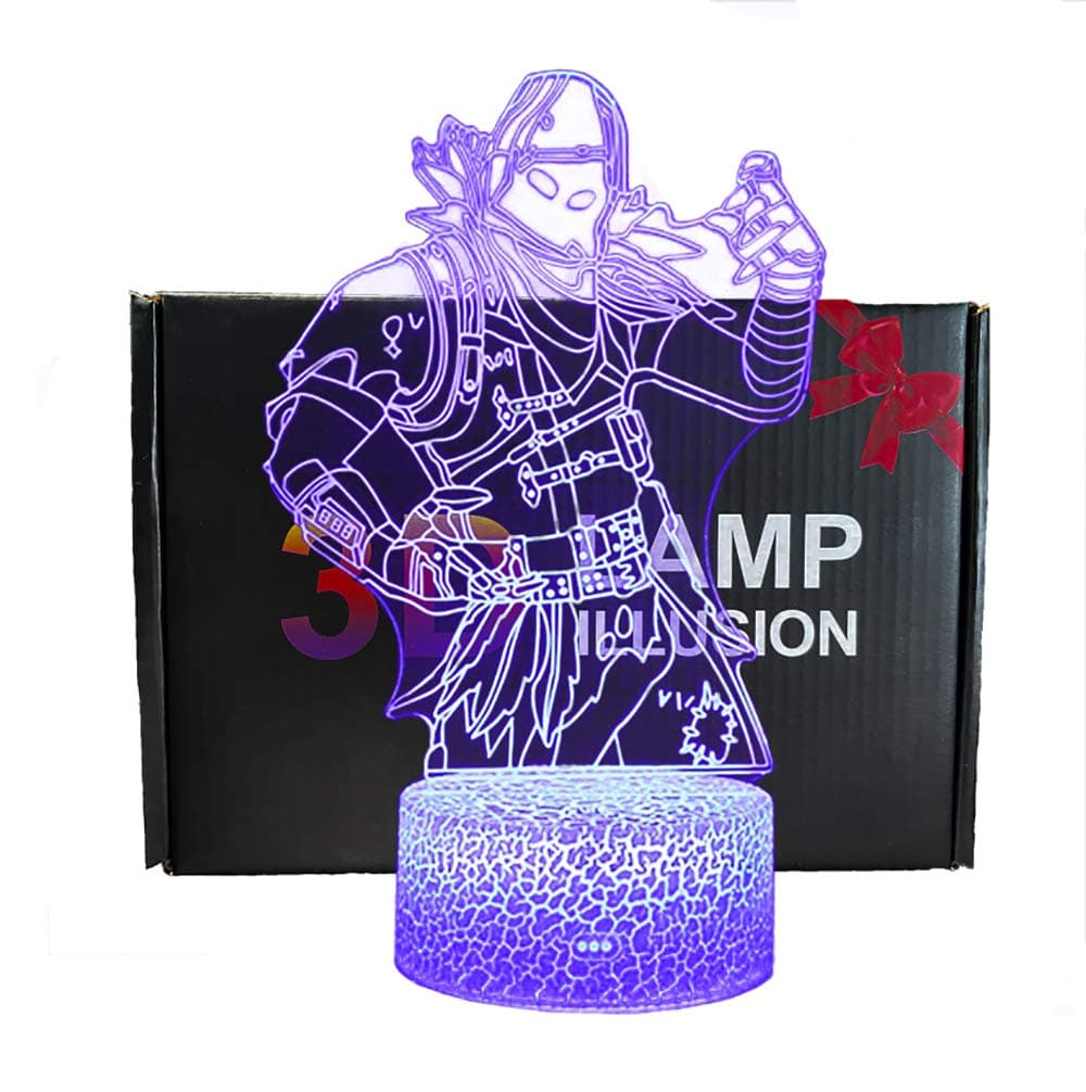 3D Illusion Night Light 7 Colors LED Touch Table Lamp with Remote Control for Kids Birthday Gift