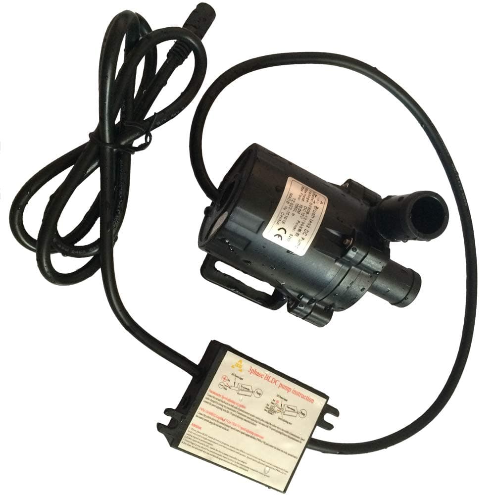 SHYSKY TECH Powerful 12V Micro DC Pressure Electric Water Pump DC50B-12100S, 54W 10m Lift 1500LPH, Brushless Magnetic Driving Centrifugal design, Eco-friendly, High temperature water Circulation / Pressurization / Cooling