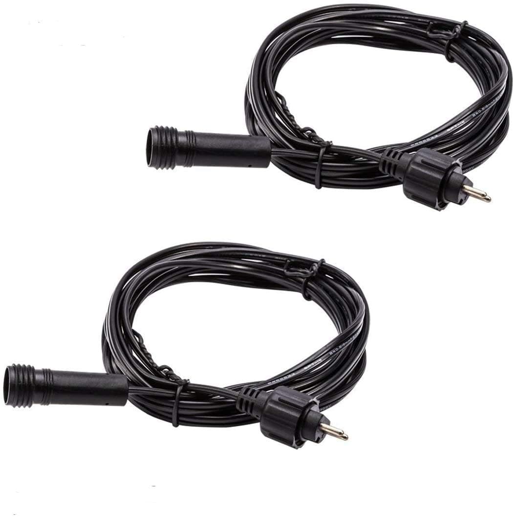 2 Pack Garden Lights Extension Cable Only for 4-in-1 ECOWHO Landscape Lighting 12V LED Landscape Lights Plug-in Low Voltage Lighting Waterproof Outdoor Spotlights Main Cable