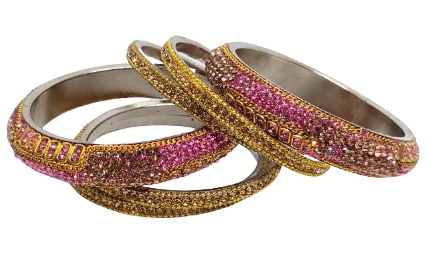 Hyderabadi Bangles Joda Set (Pink, 2.4)