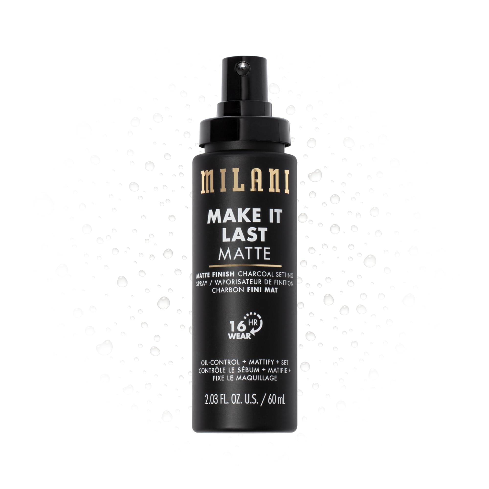 Milani Make It Last Setting Spray Charcoal -05 Matte Finish