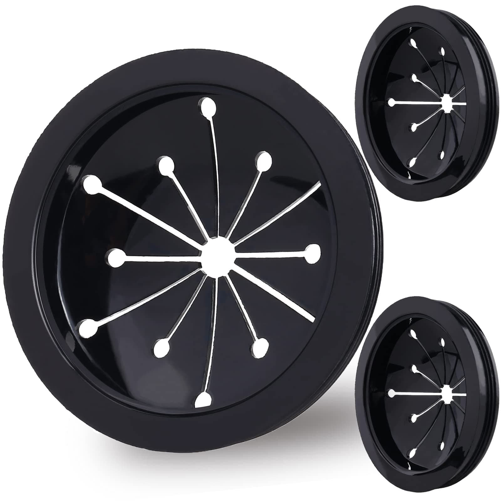 3 Packs Garbage Disposal Splash Guard Sink Baffle, 3-1/8 Inch Food Waste Disposer Accessories, Suitable for Waste King, Whirlaway and GE Models