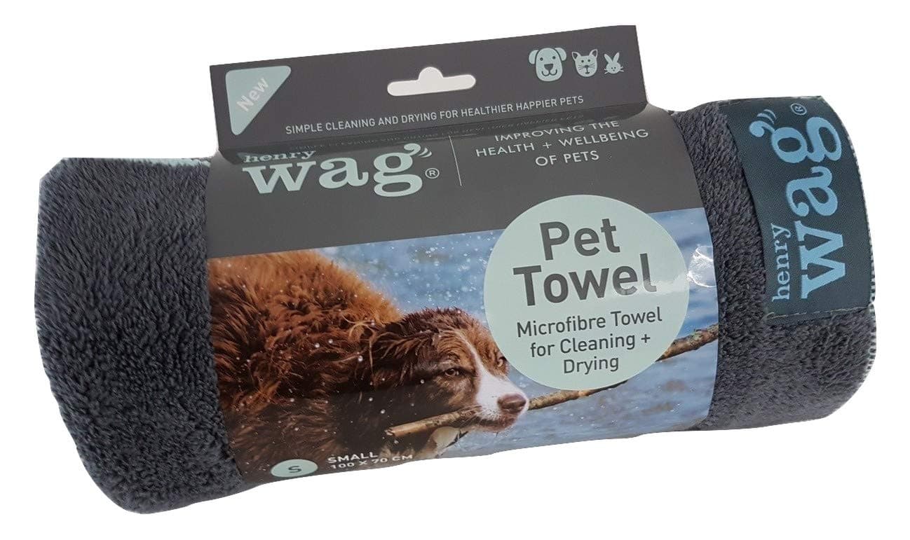 Dog Pet Towel Microfiber Microfibre Absorbent Quick Drying Henry Wag Small