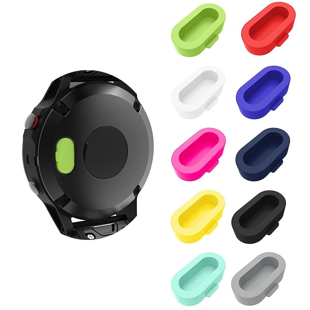LDFAS Fenix 8/7/7S/7X 5/5S/5X Plus/6S 6 6X Charger Port Protector, Silicone Dust Plug Anti-dust Plugs Compatible for Garmin Venu 3/Vivoactive 6/4/Instinct 3/Forerunner 935/45S/945, Multi Colors