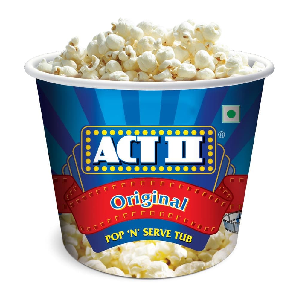 Microwave Popcorn Tub, Natural, 130g