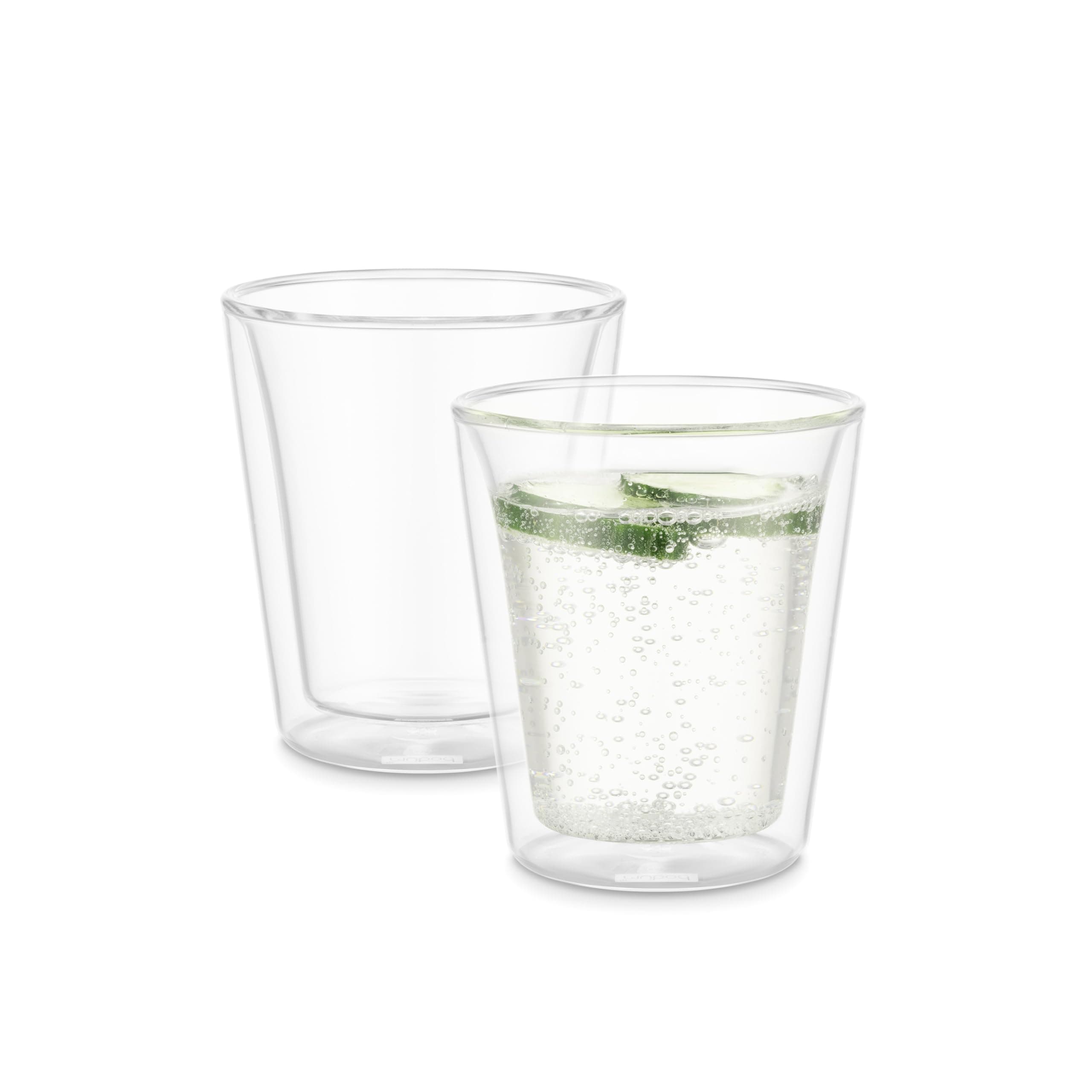 BODUM Bodum Glass Cup Tumbler BODUM CANTEEN Bodum Canteen Double Wall Glass 200ml Set of 2, Thermal Insulation, Double Layer Construction, Heat Resistant Glass, Microwave Safe, Oven Safe, Dishwasher