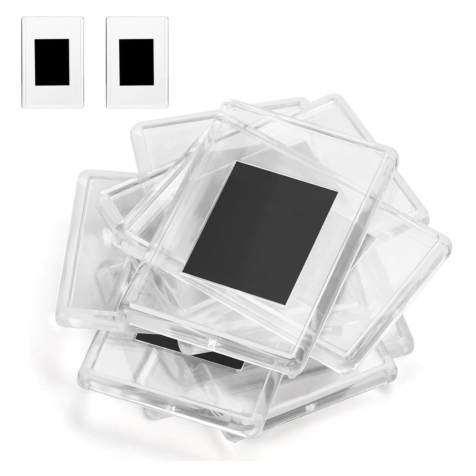 Blank Photo Frame Insert Fridge Magnets（20 Pack ）, 7.5 * 5.2 * 0.4cm, Photo Magnets Translucent Acrylic for Fridge for Small Photos - Gifts For Family & Friends, Make Your Own Fridge Magnets