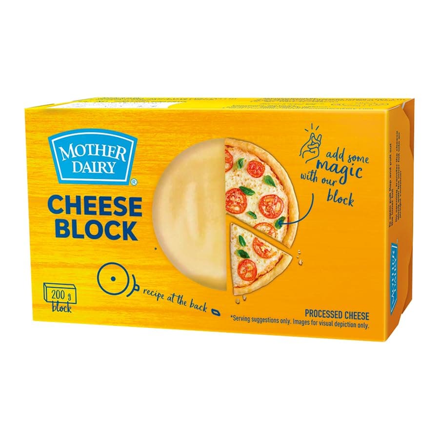 Mother Dairy Cheese Block, 200 g