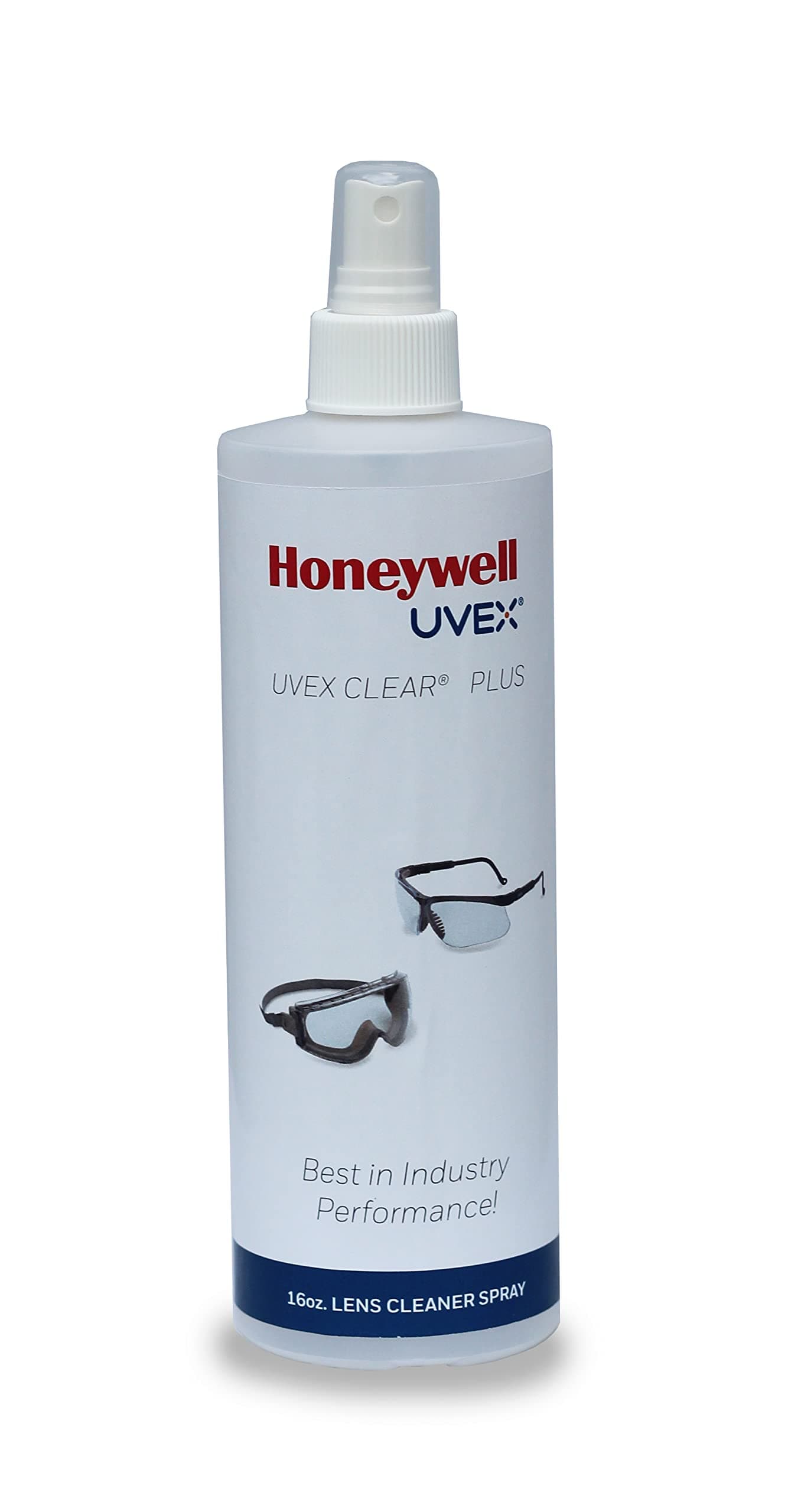 Uvex Clear Plus Lens Cleaner Solution, 16 oz