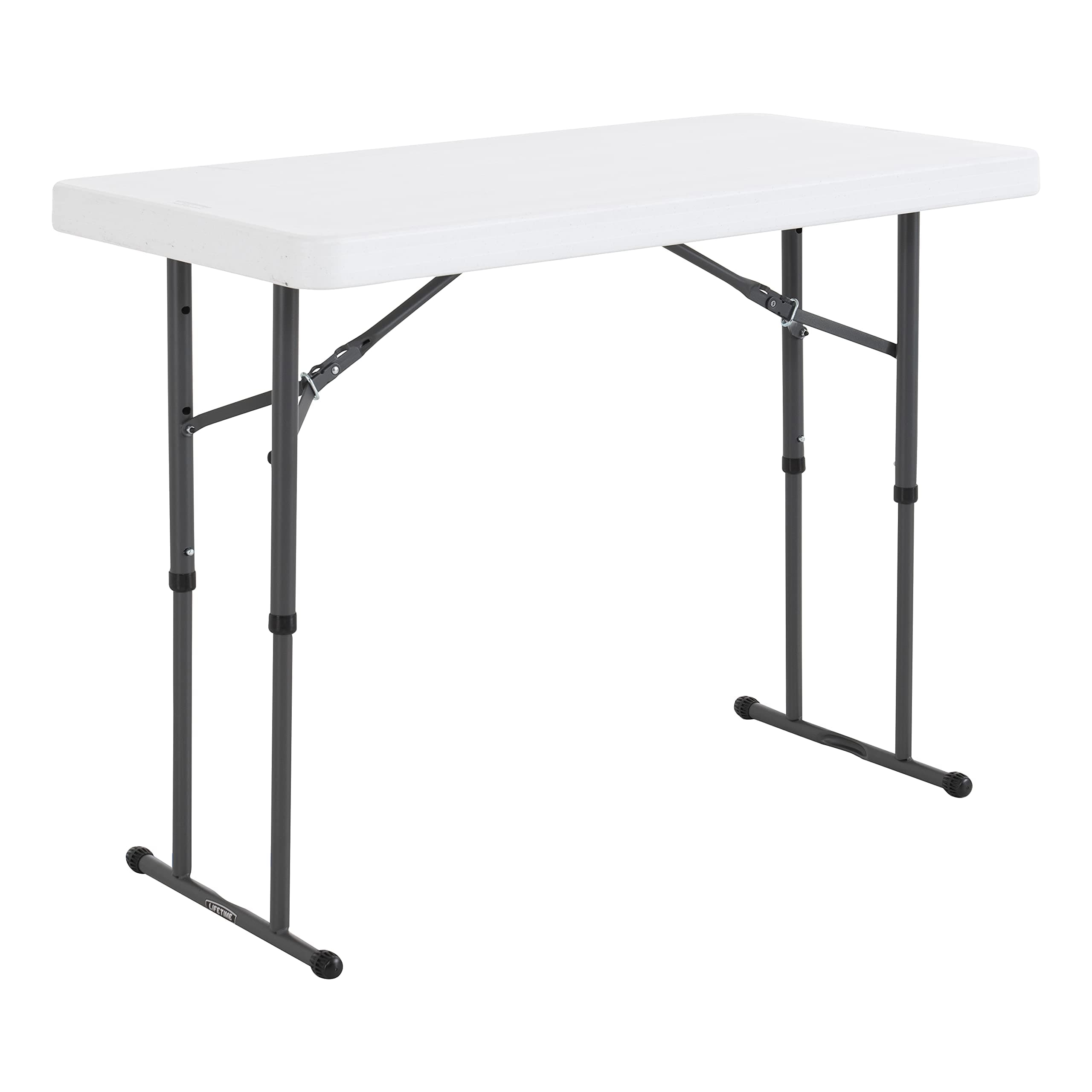 Commercial Height Adjustable Folding Utility Table, 4-Foot