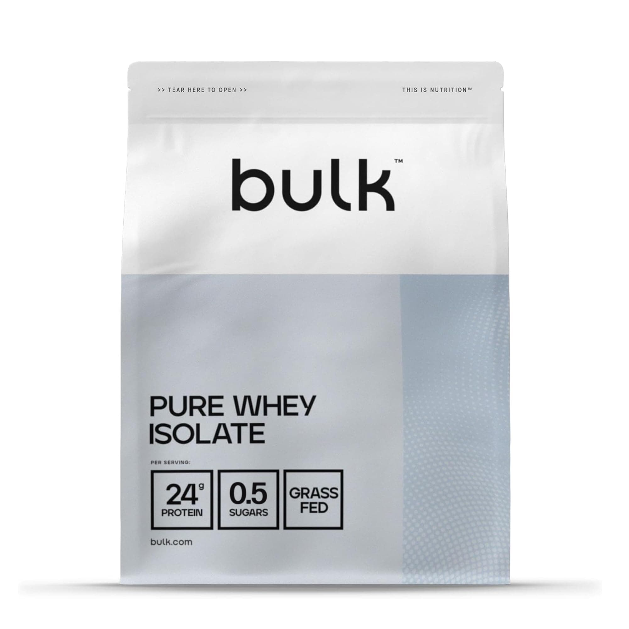 Bulk Pure Whey Isolate Protein Powder, 900 g (1.98 lb), Chocolate | 24g Protein per Scoop | Fast Absorption | Lean Muscle Growth & Recovery | Vegetarian