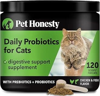 Digestive Probiotics+ for Cats - Bowel Support, Digestive Supplement, Probiotic for Cats, Relieves Cat Diarrhea and Constipation, Improves Digestion, Allergy, Immunity & Overall Health