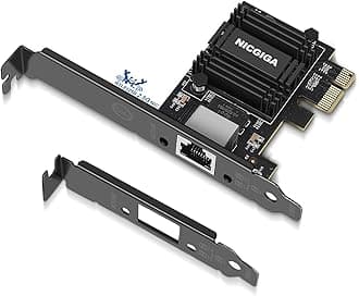 NICGIGA 2.5G Base-T PCIe Network Adapter, Realtek RTL8125B 2.5Gbps/1Gbps/100Mbps PCI Express Gigabit Network Card Convert to Ethernet RJ45 LAN Port for Gaming/Office, Support Windows/Linux