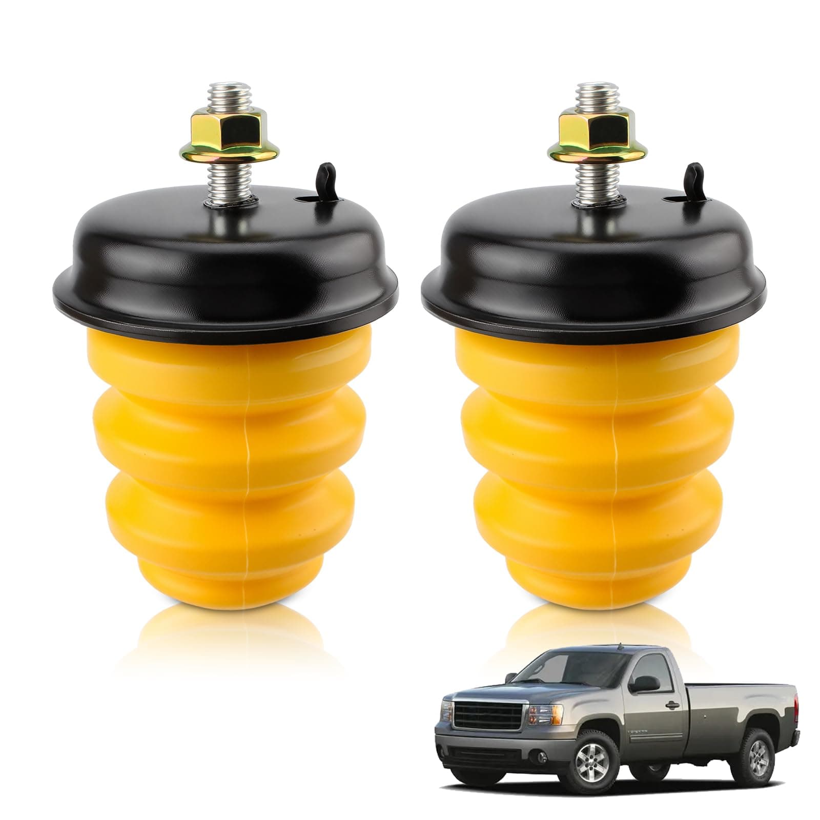 523-049 Rear Frame Leaf Spring Bumper Bump Stop Fits for Chevrolet Silverado 1500 Hd - 2 Pcs