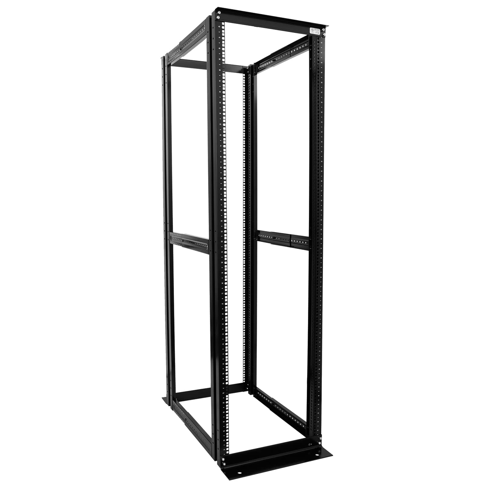 - Raising Electronics Server Rack 4 Post Open Rack Frame Rack Enclosure 19 Inch Adjustable Depth Aluminum (42U,82Inch Height)