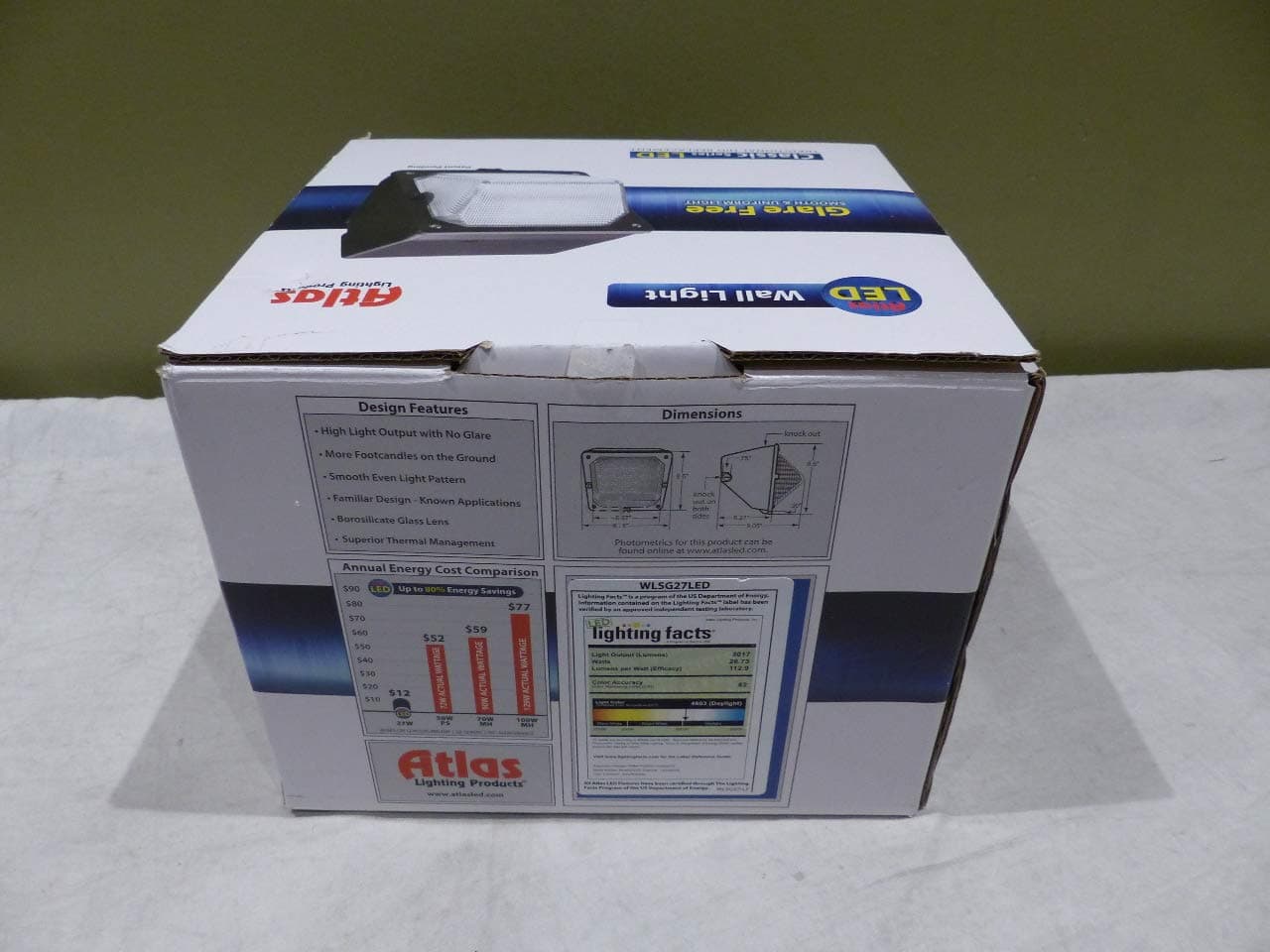 Atlas Lighting WLSG27LED LED Wall Pack, 27W