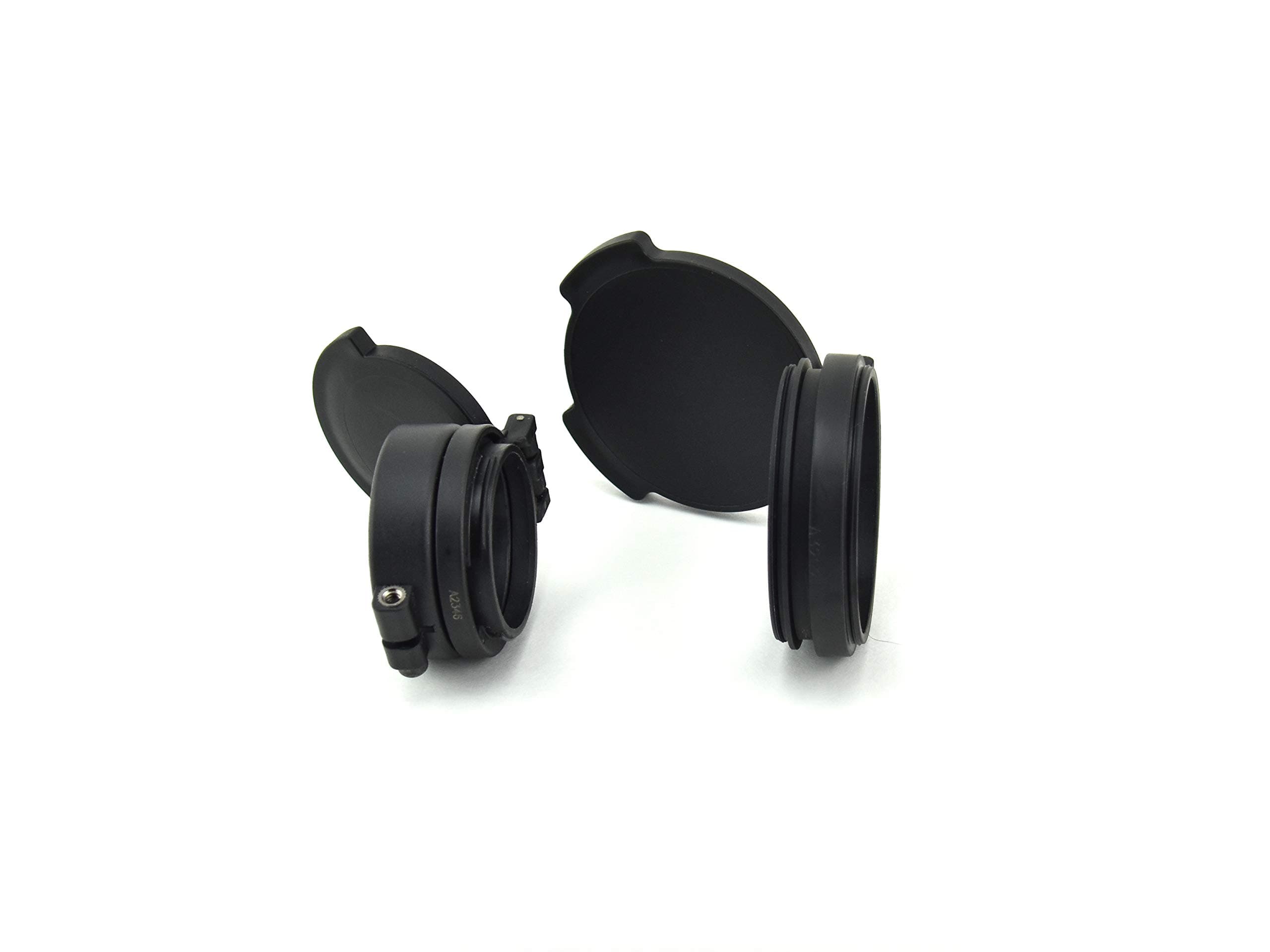 Tenebraex Tactical Tough 50mm Scope Cover Kit - Includes Objective and Eyepiece Flip-Open Riflescope Covers