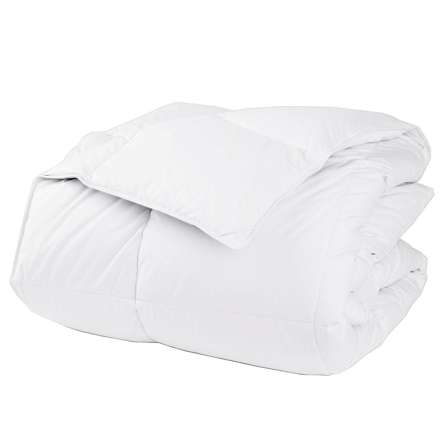 The Company Store Lacrosse Medium Warmth Primaloft Comforter - Queen, White