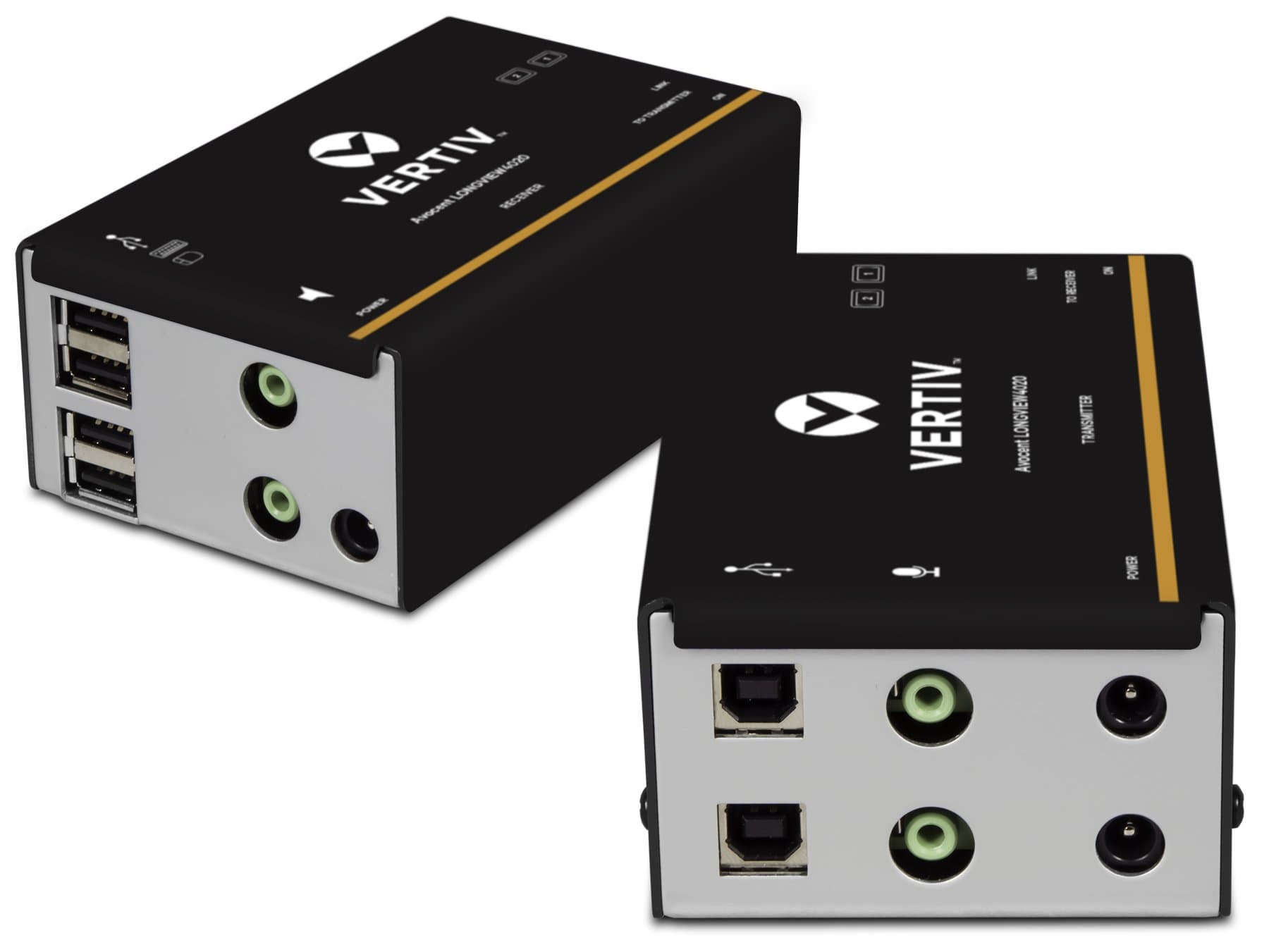 Vertiv Avocent LV 4020P High-Performance HD KVM Extender Kit with Receiver & Transmitter, VGA, Dual Monitor, Extend up to 50 m. / 164 ft. (4020P)