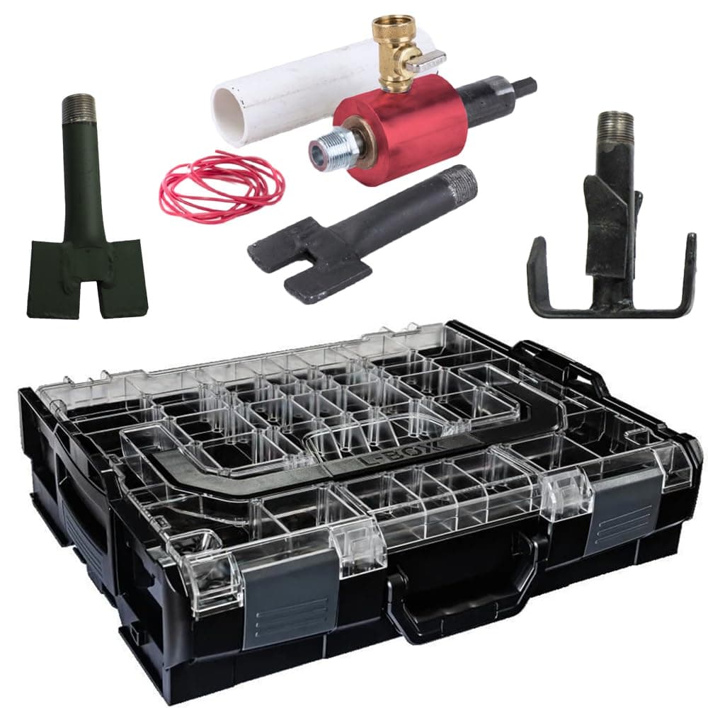 WHEELER-REX 039-7800 - Earthworm Hydro Drill Kit (2", 3" & 4") with Case