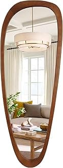 - WallBeyond Asymmetrical Mirror, Irregular Mirror Full Length, Boho Wall Mirrors Decorative for Bedroom Living Room Entryway Hall, Mid Century Modern Decor 60" H x 22" W