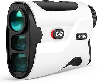 WOSPORTS Golf Rangefinder with Slope - 1200/1500 Yards Range Finder Golf with Magnetic Strap, Flag Pole Locking Vibration, 6X Magnification