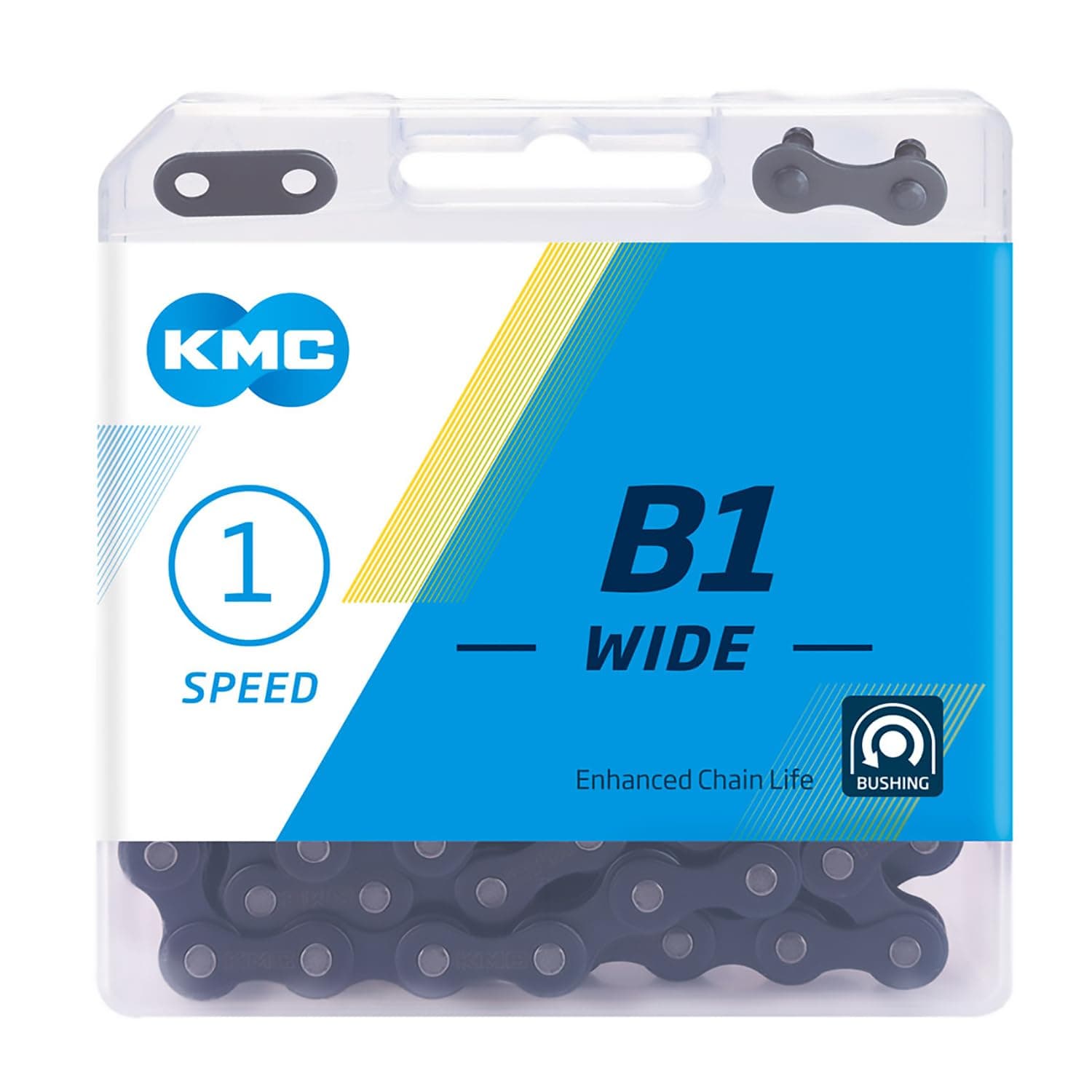KMC B1 Wide Single Speed Chain, 112 Link, Black