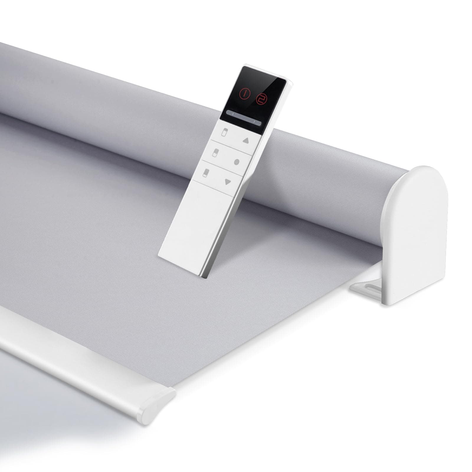 ZSHINE Motorized Blackout Window Blinds Customize Width (23-95 Inches) Remote Control Wireless and Rechargeable Roller Shades Blinds for Windows, Home, Office, Hotel, Club, Restaurant(82010S)…