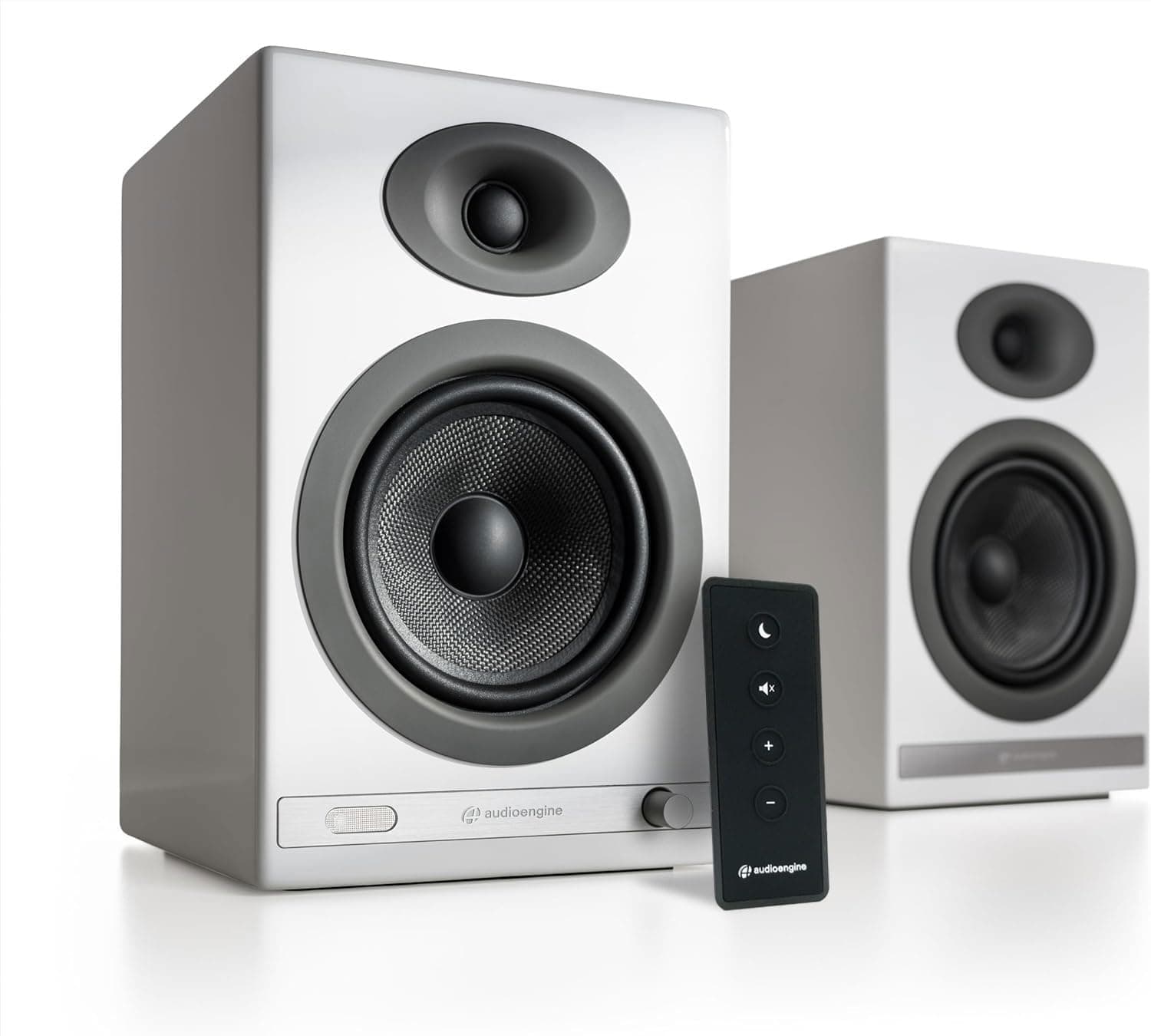 Audioengine Audio Engine HD5 Wireless Powered Speaker l Bookshelf Home Music System with Bluetooth aptX HD Support Built-in DAC Amplifier l Wired Wireless Connectivity AUX Input Optical Digital SPDIF