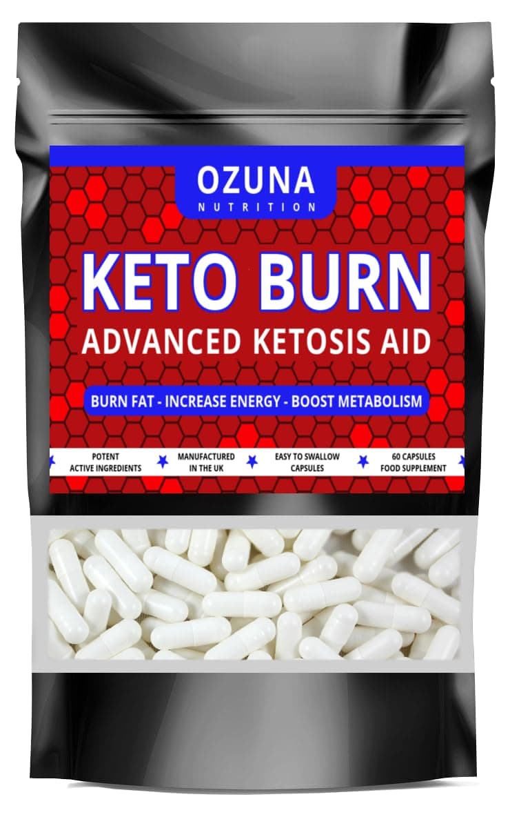 Keto Burn Advanced Keto Fat Burner Supplement - Weight Management & Energy Booster - 1 Month Supply - Diet Support for Men & Women - Fatty Acid & Carb Metabolism Pills