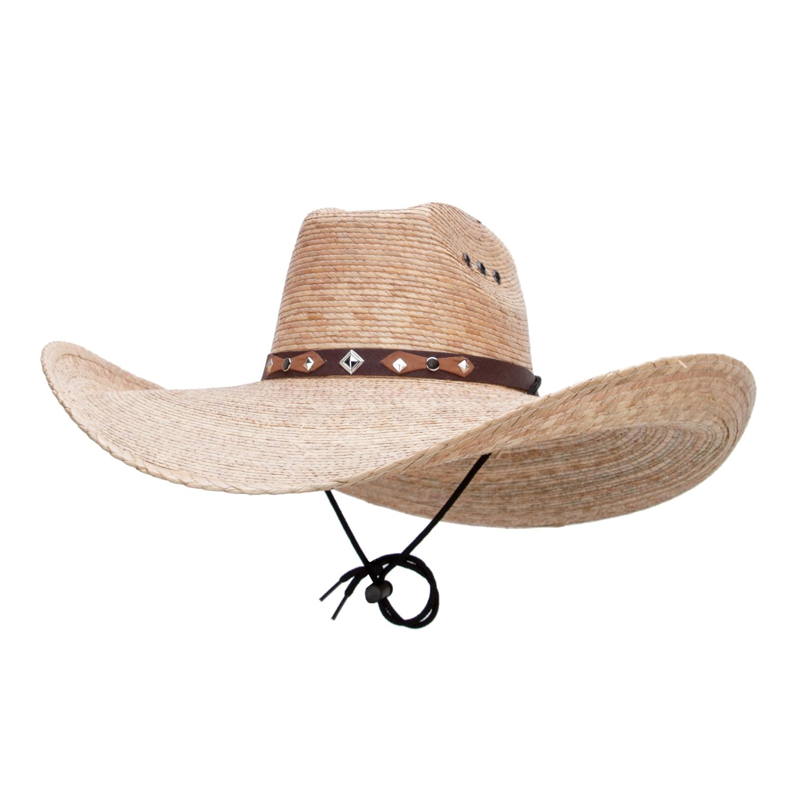 Solid WingMexican Style Wide Brim Straw Hat - Natural OSFM
