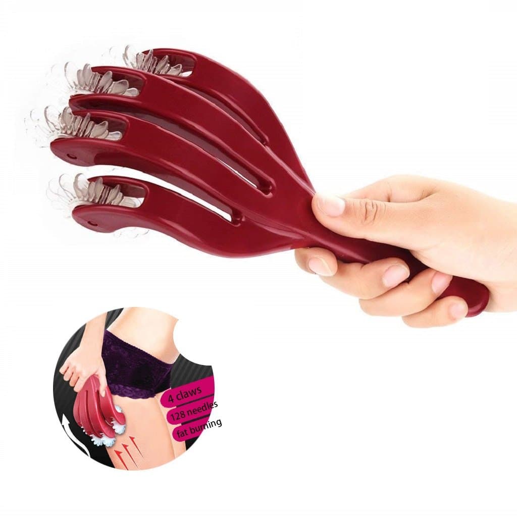 Butt Lift Massager, with 4 Rollers 128 Massage Needles, ABS Claw Massage Roller, Transferring Fat Into The Buttock, Leg Slimming Body Shaping