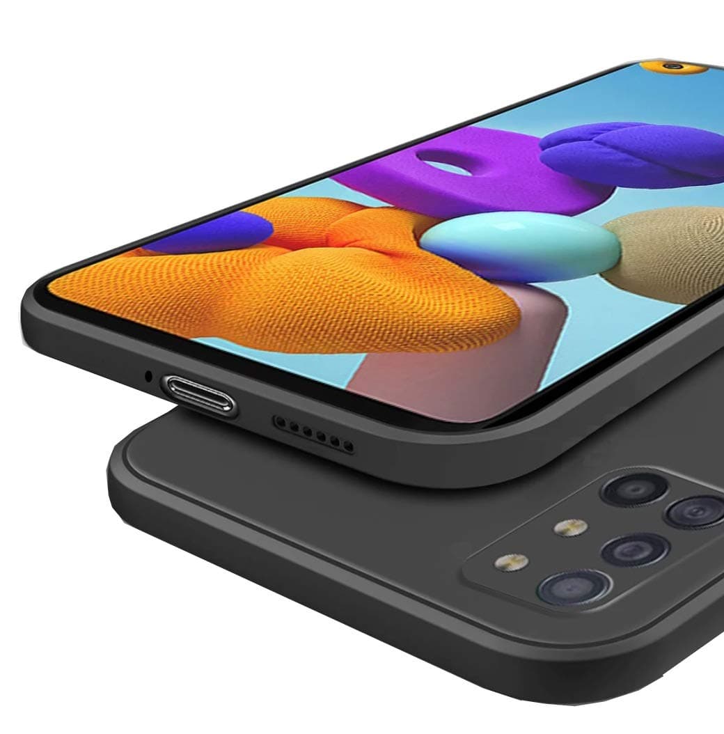 MOBITUSSION Silicone Shockproof Matte Liquid Silicon Back Cover For Oneplus 9R (Black)