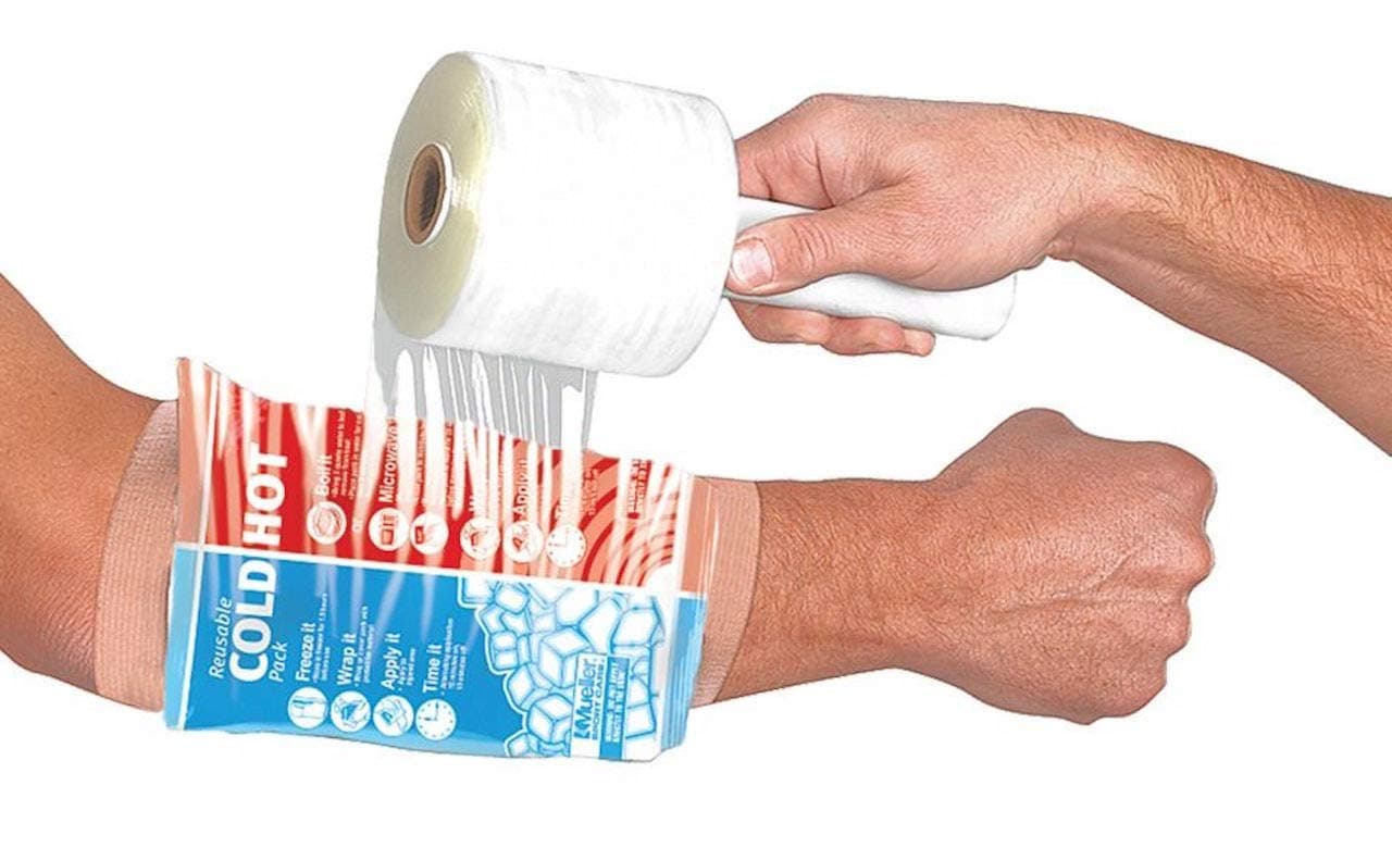 Mueller EZ-Wrap Plastic Film w/Handle - Each (4 in X 1000 ft roll)