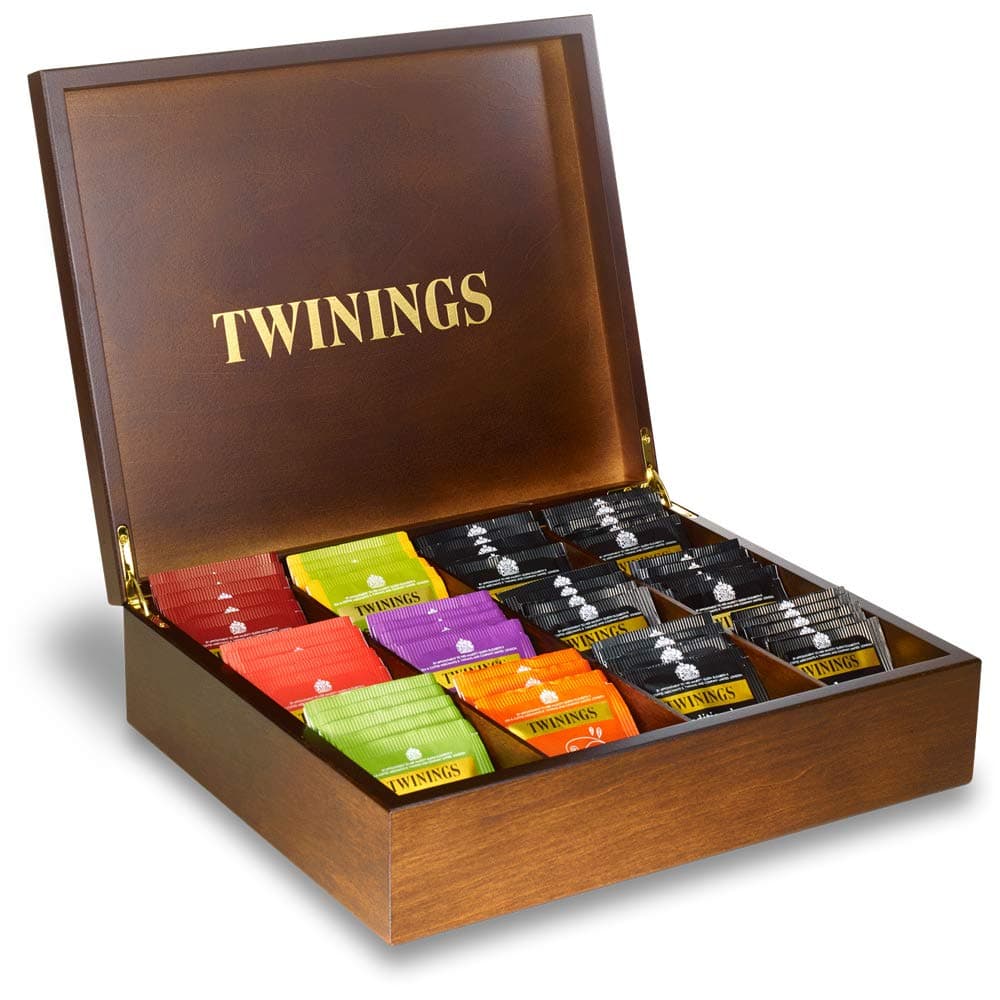 Twinings 12 Compartment Display Box & 100 Mixed Twinings Tea