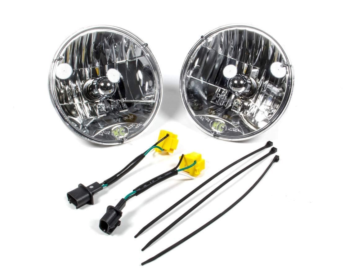 HiLiTES 42302 H4 Headlight Conversion Kit for Jeep JK, chrome, size:- 7 inches diameter