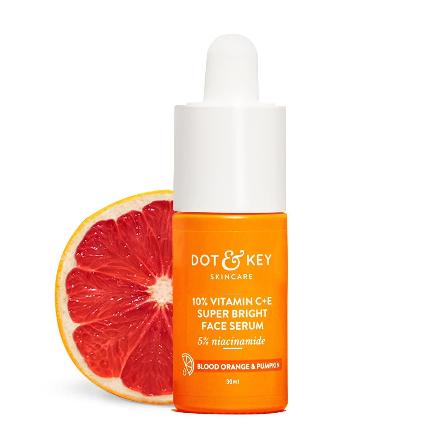 DOT & KEY Dot&Key 10% Vitamin C + E,5% Niacinamide Serum|Vitamin C Serum For Glowing Skin|Fades Pigmentation & Dark Spots|Vit C Serum With Blood Orange&Pumpkin|For Uneven&Dull Skin,All Skin Types|30Ml