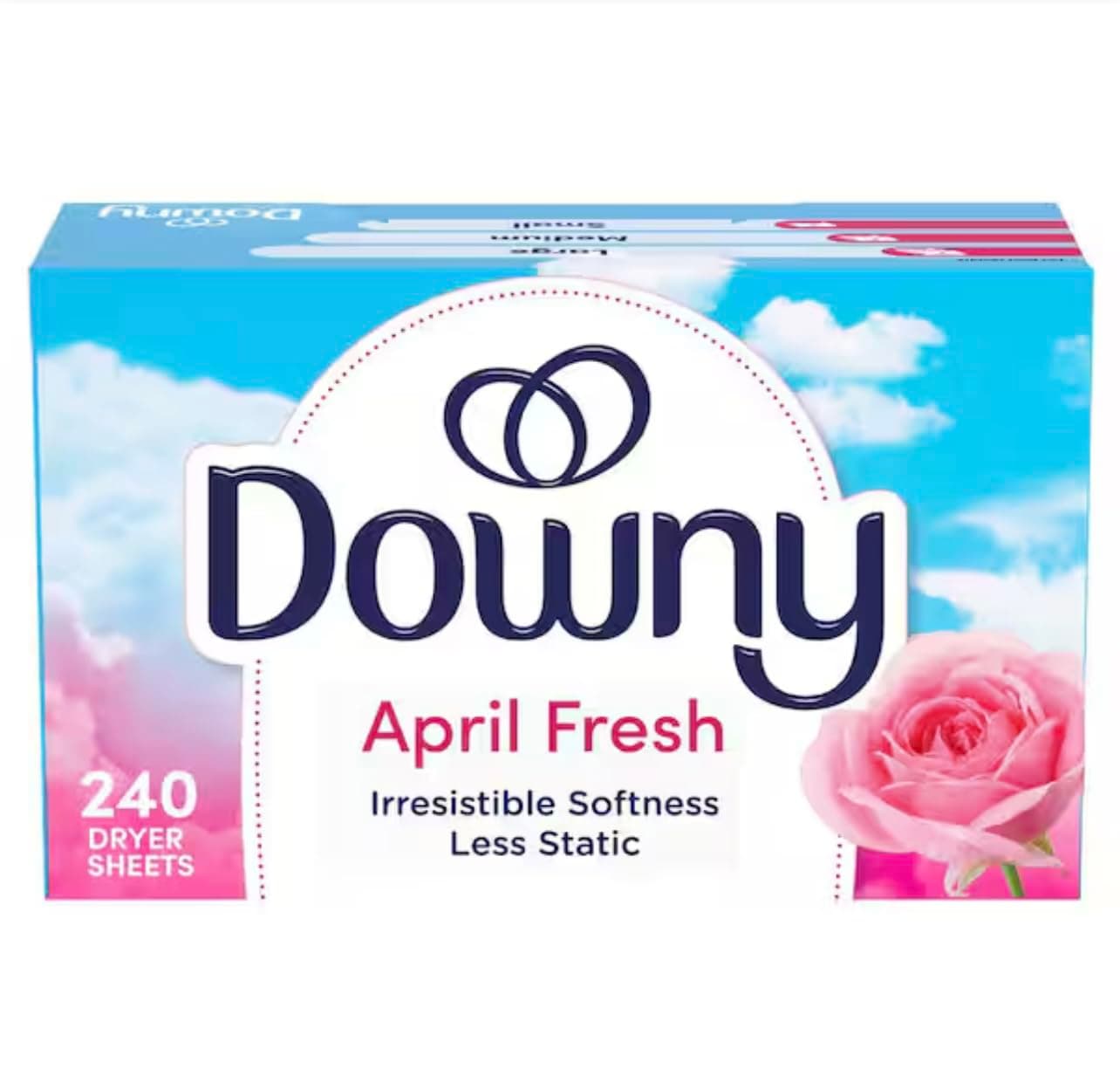Downy Dryer Sheets Laundry Fabric Softener, April Fresh, 240 count