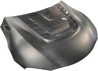 VRS Style Hood Carbon Fiber Compatible For Toyota GR Supra A90 A91 Mk5 Bonnet Hood Car Accessories Carbon Bonnet Engine Cover FRP 2019+(Half Carbon Fiber)