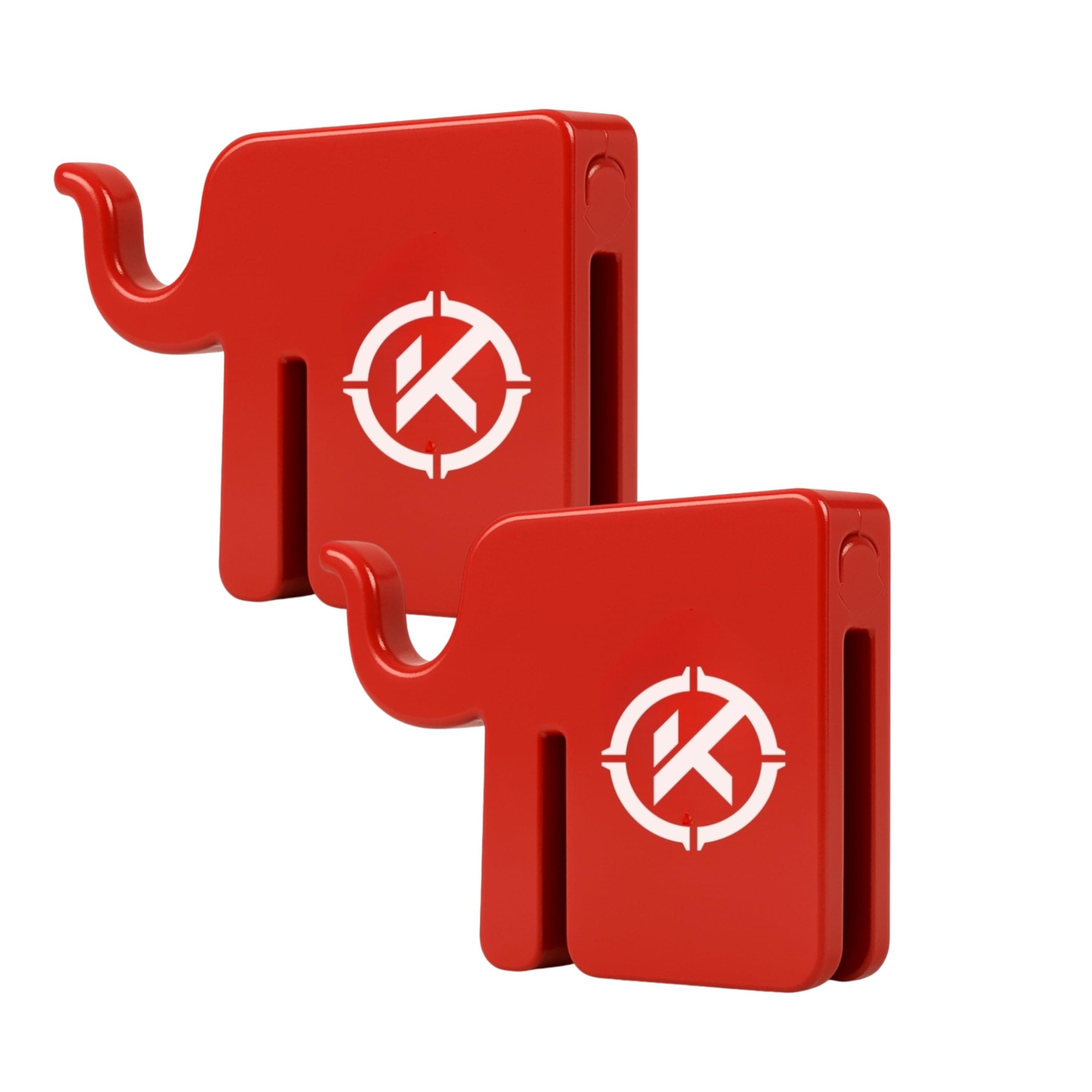 KRATE Tactical Elephant T-Post Target Hanger with 3/8" AR500 Steel Targets for Shooting - Easy Assembly - Built to Fit on Standard T-Post - Hang Metal Plates, Gongs, Torsos