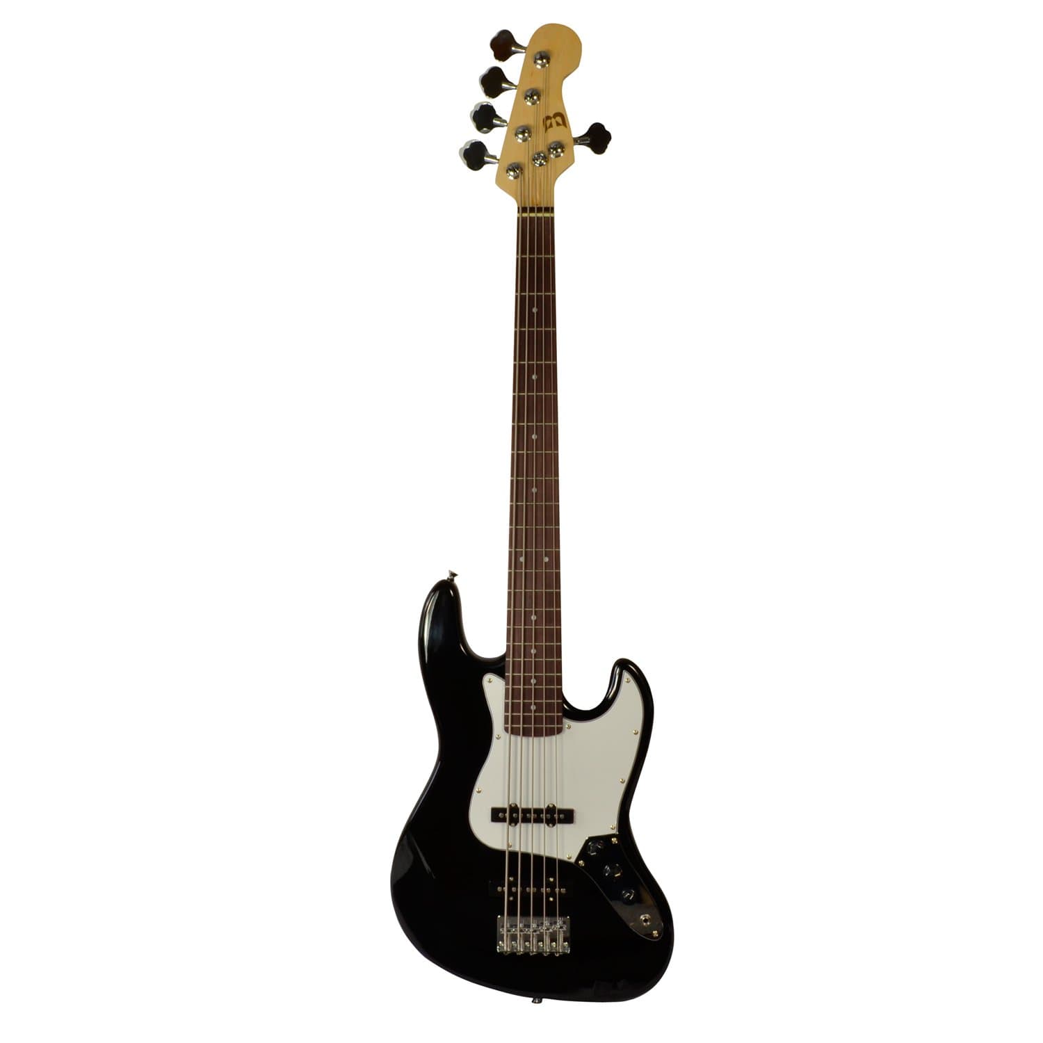 Electric Bass Guitar 5 String Black by Bryce