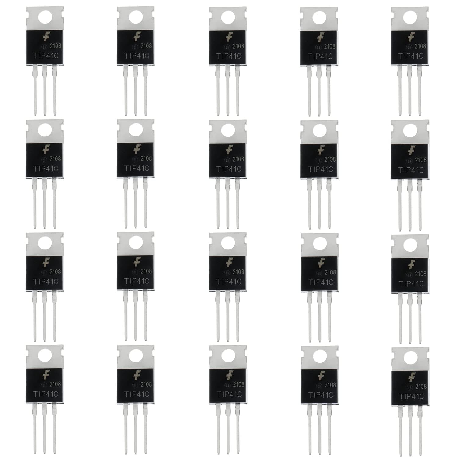 BOJACK TIP41C triode TO-220 in-line Power Transistor Large chip New spot (Pack of 20)